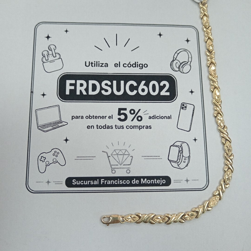 PULSERA ORO 14 K 8.4 GRMS (SEMINUEVO)