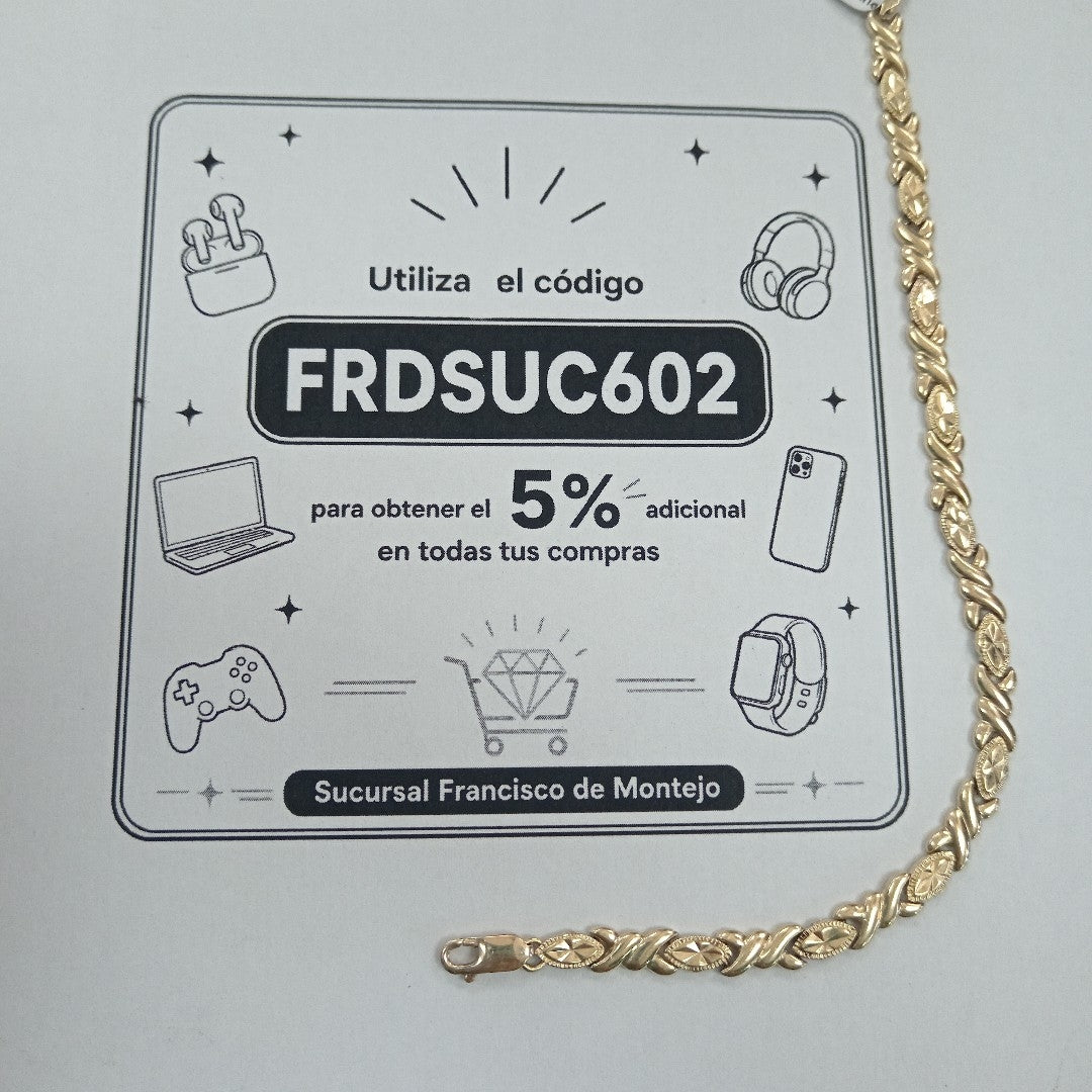 PULSERA ORO 14 K 8.4 GRMS (SEMINUEVO)