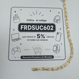 PULSERA ORO 14 K 8.4 GRMS (SEMINUEVO)