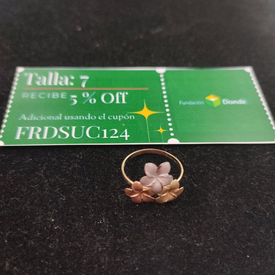 ANILLITO ORO,ORO COMBINADO 14 K 1,30 GRMS (SEMINUEVO)