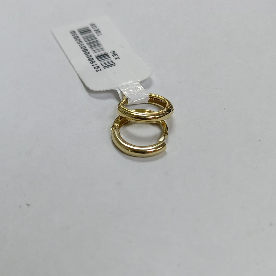 ARETES ARRACADAS LISAS 10K 1.1 GR (NUEVO)