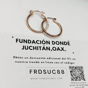 ARRACADAS PAR ORO 8 K 2,50 GRMS (SEMINUEVO)