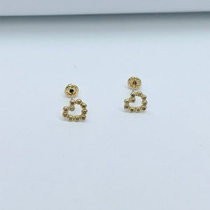 BROQUELES BROQUEL FIG CORAZON 14K 0.23 GR (NUEVO)