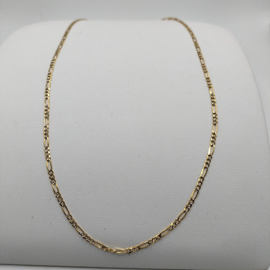 CADENA 3X1 DIAMANTADA 14K 55 CM 4.8 GR (NUEVO)