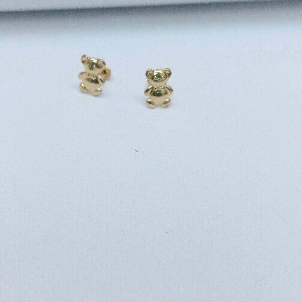 BROQUELES BROQUEL FIG OSO 14K 0.2592 GR (NUEVO)