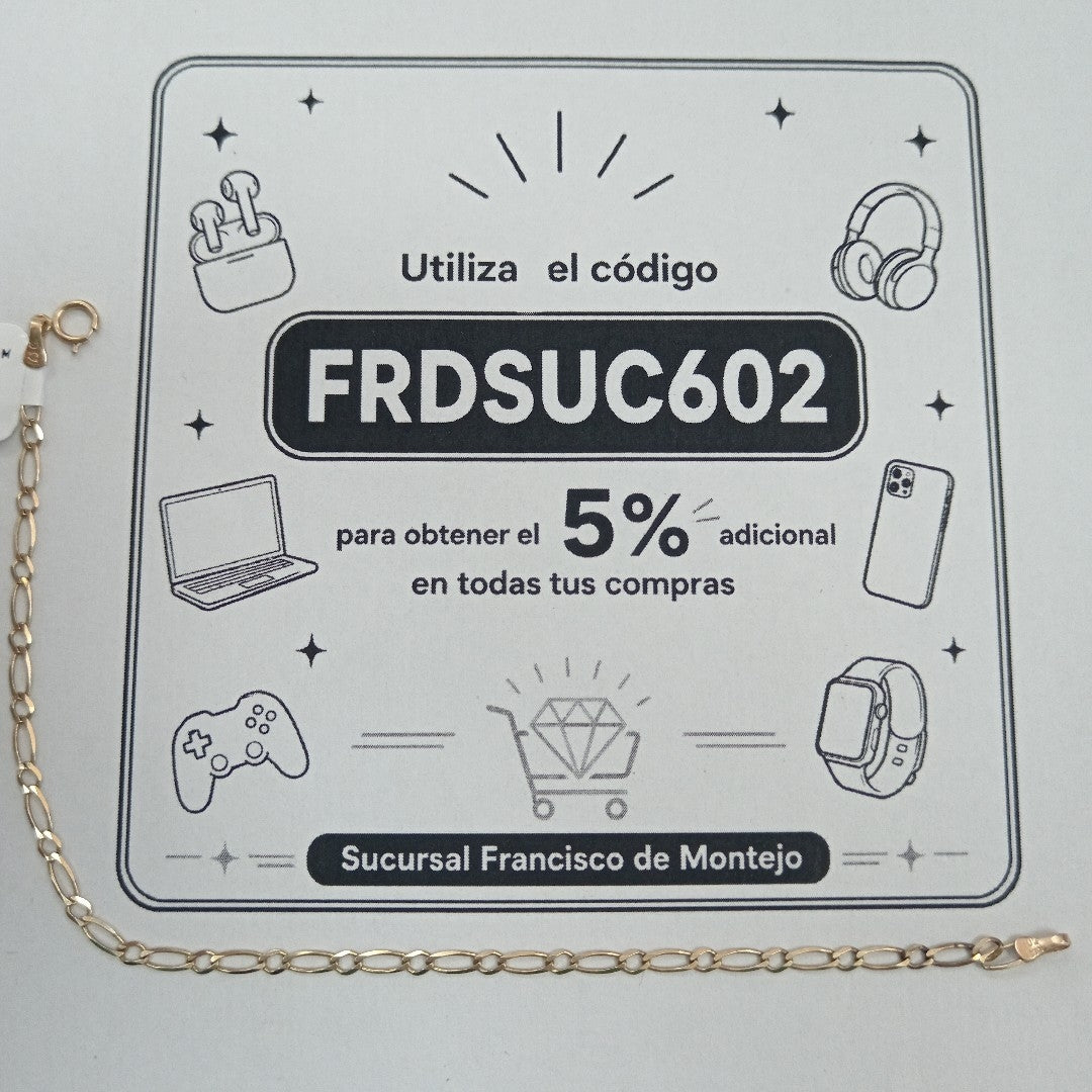 PULSERA ORO 10 K 1.5 GRMS (SEMINUEVO)