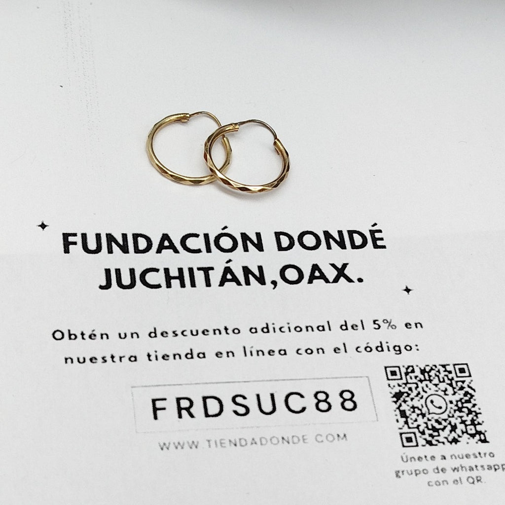 ARRACADAS PAR ORO 10 K 1,10 GRMS (SEMINUEVO)
