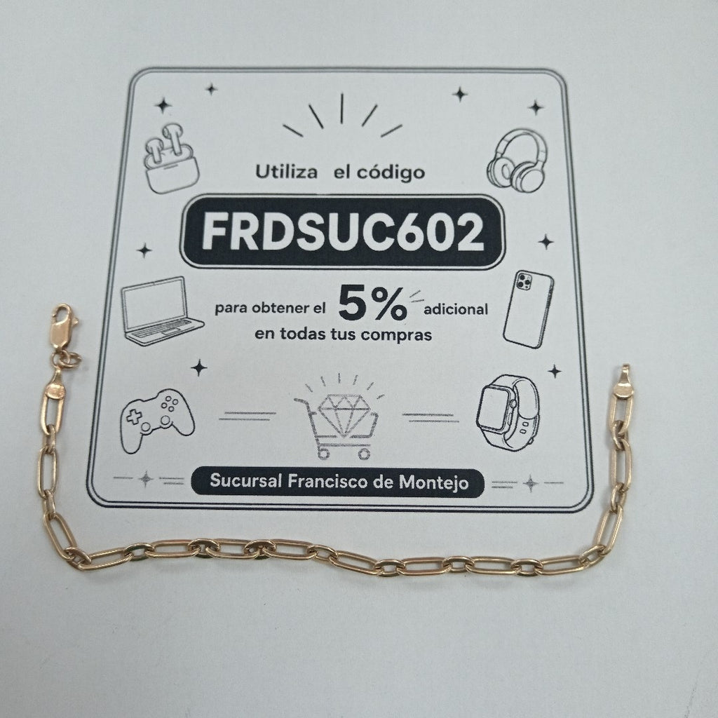 PULSERA ORO 10 K 6.9 GRMS (SEMINUEVO)