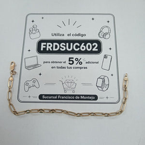 PULSERA ORO 10 K 6.9 GRMS (SEMINUEVO)