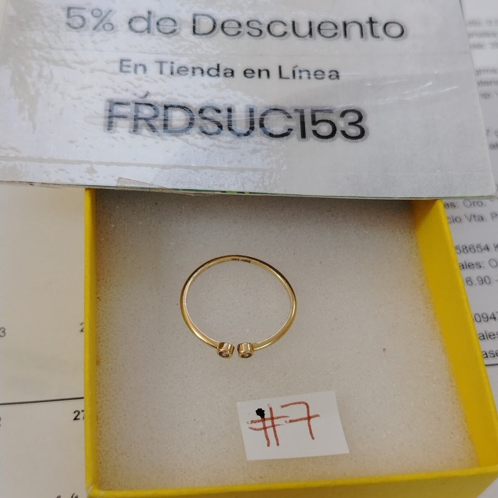 ANILLO ORO 10 K 0.7 GRMS (SEMINUEVO)