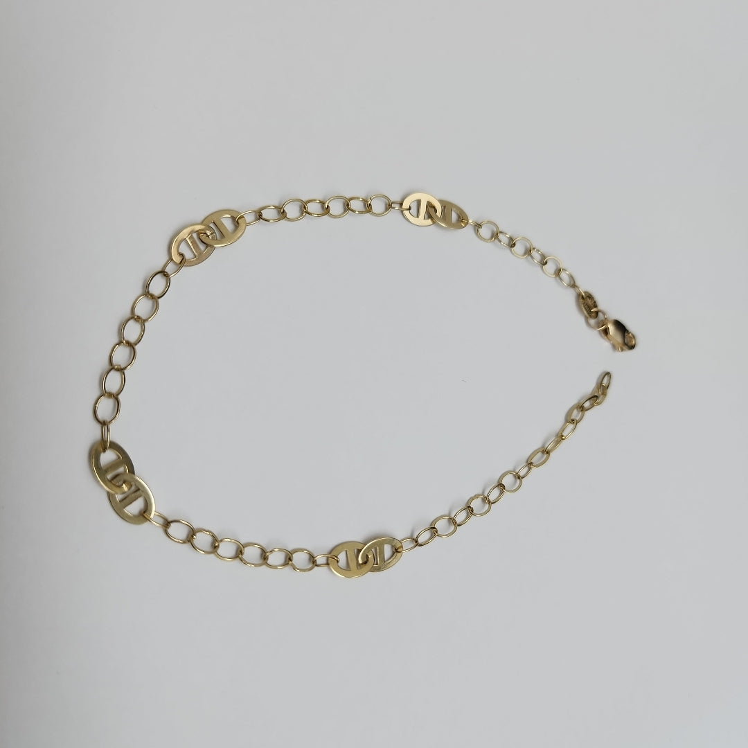 PULSERA ESPECIAL 14K 21 CM 1.9 GR (NUEVO)