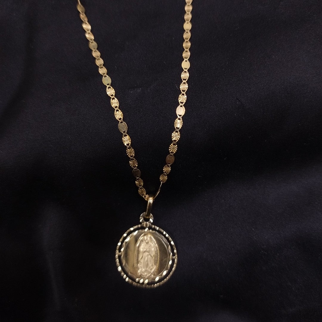 CADENA, MEDALLA PERSONAL ORO 14 K 2.9 GRMS (SEMINUEVO)