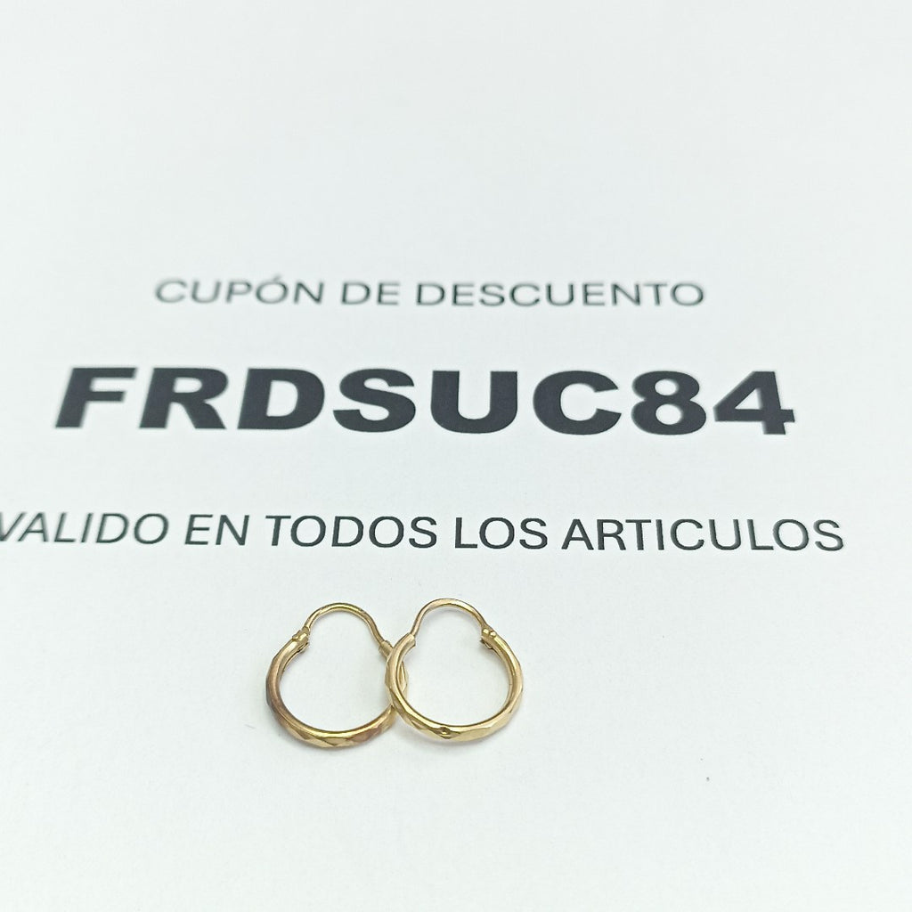 ARRACADAS PAR ORO 10 K 0.5 GRMS (SEMINUEVO)