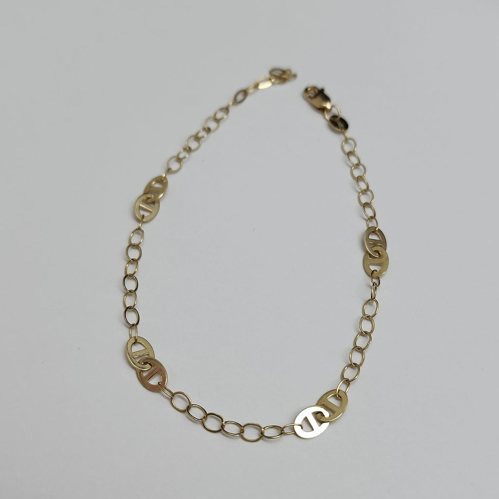 PULSERA ESPECIAL 14K 21 CM 1.9 GR (NUEVO)