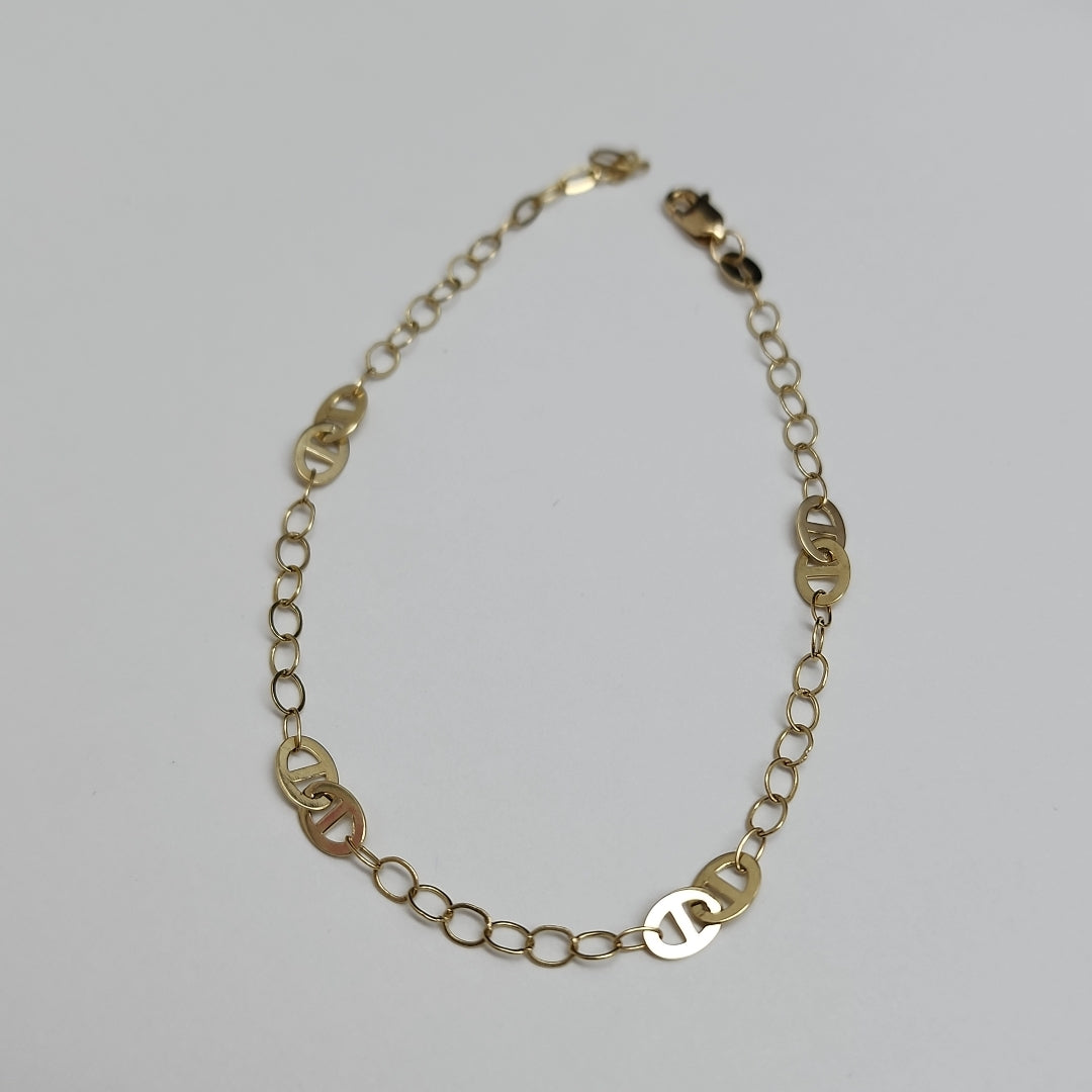 PULSERA ESPECIAL 14K 21 CM 1.9 GR (NUEVO)