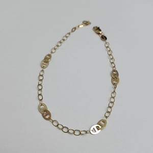PULSERA ESPECIAL 14K 21 CM 1.9 GR (NUEVO)
