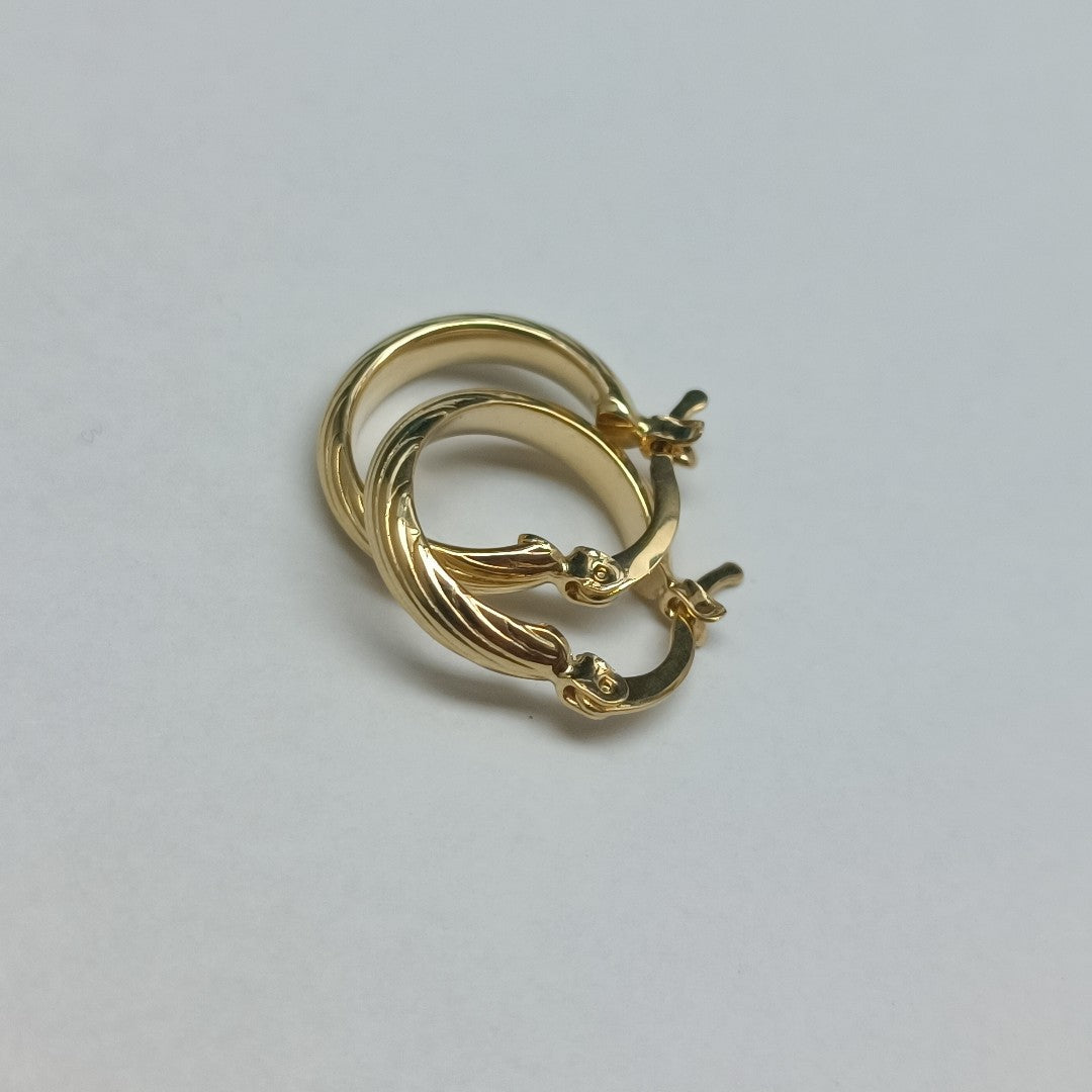 ARETES ARRACADA ASTRIADA 14K 1.6 GR (NUEVO)