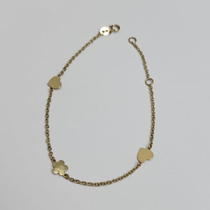 PULSERA ESPECIAL C FIGURAS 14K 18 CM 1.8 GR (NUEVO)
