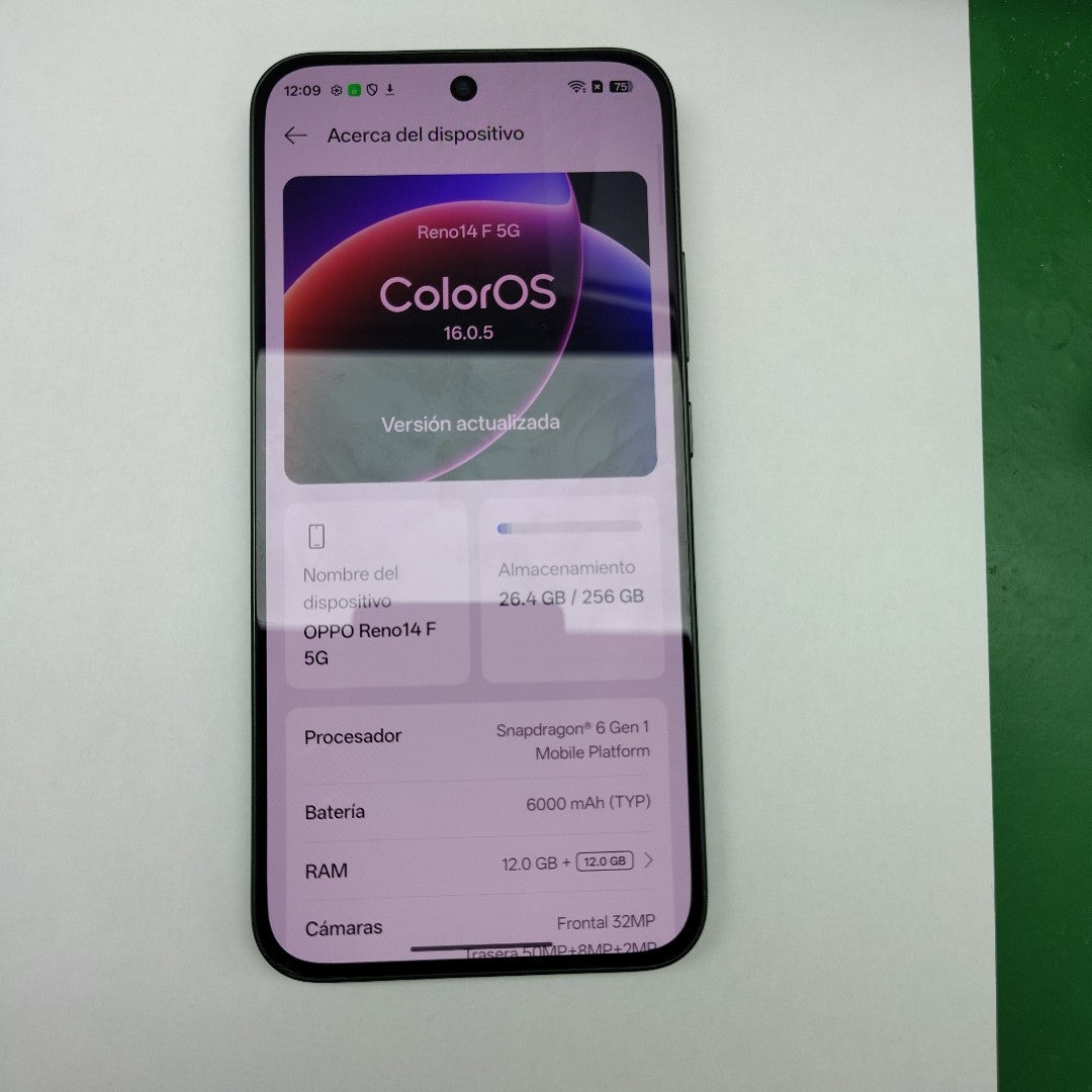 CELULAR OPPO RENO 14 F CPH2743 (2025) 256 GB 12 GB RAM (SEMINUEVO)