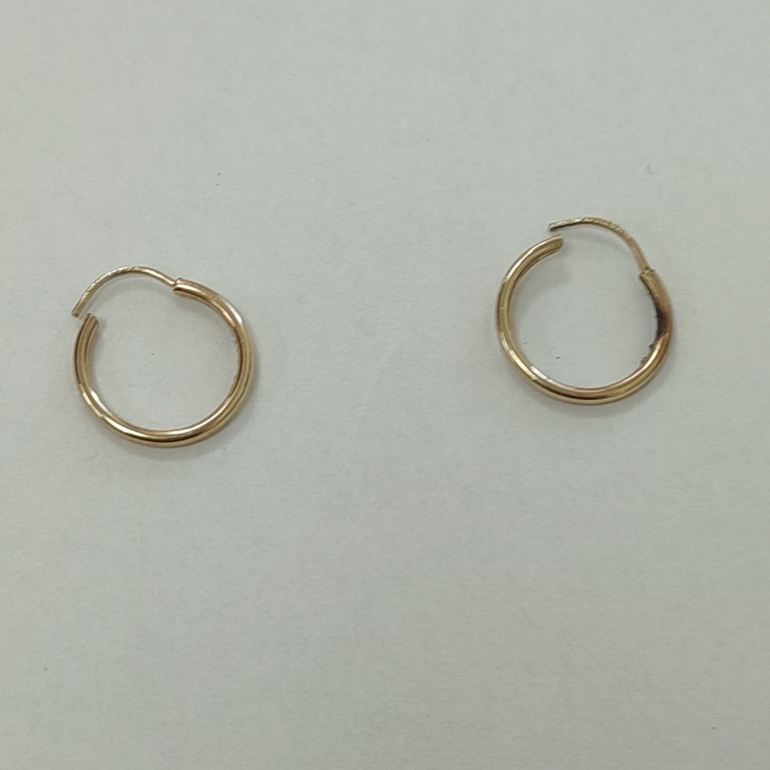 ARRACADAS PAR ORO 8 K 0.5 GRMS (SEMINUEVO)