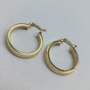 ARETES TEJIDO ARRACADAS FACETADAS 14K 2.9 GR (NUEVO)