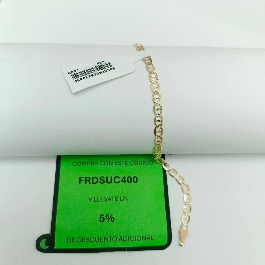 PULSERA GUCHI 14K 18 CM 3.3 GR (NUEVO)
