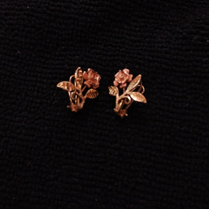 ARETES PAR ORO COMBINADO 10 K 2,80 GRMS (SEMINUEVO)