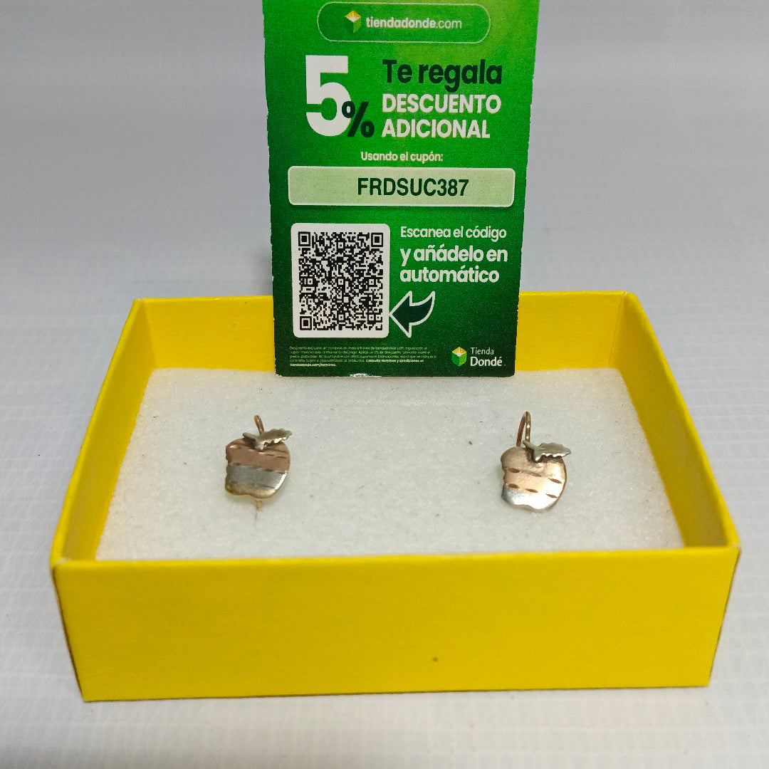 ARETES PAR ORO 10 K 1 GRMS (SEMINUEVO)