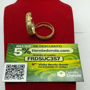 ARRACADAS PAR ORO 14 K 4.3 GRMS (SEMINUEVO)