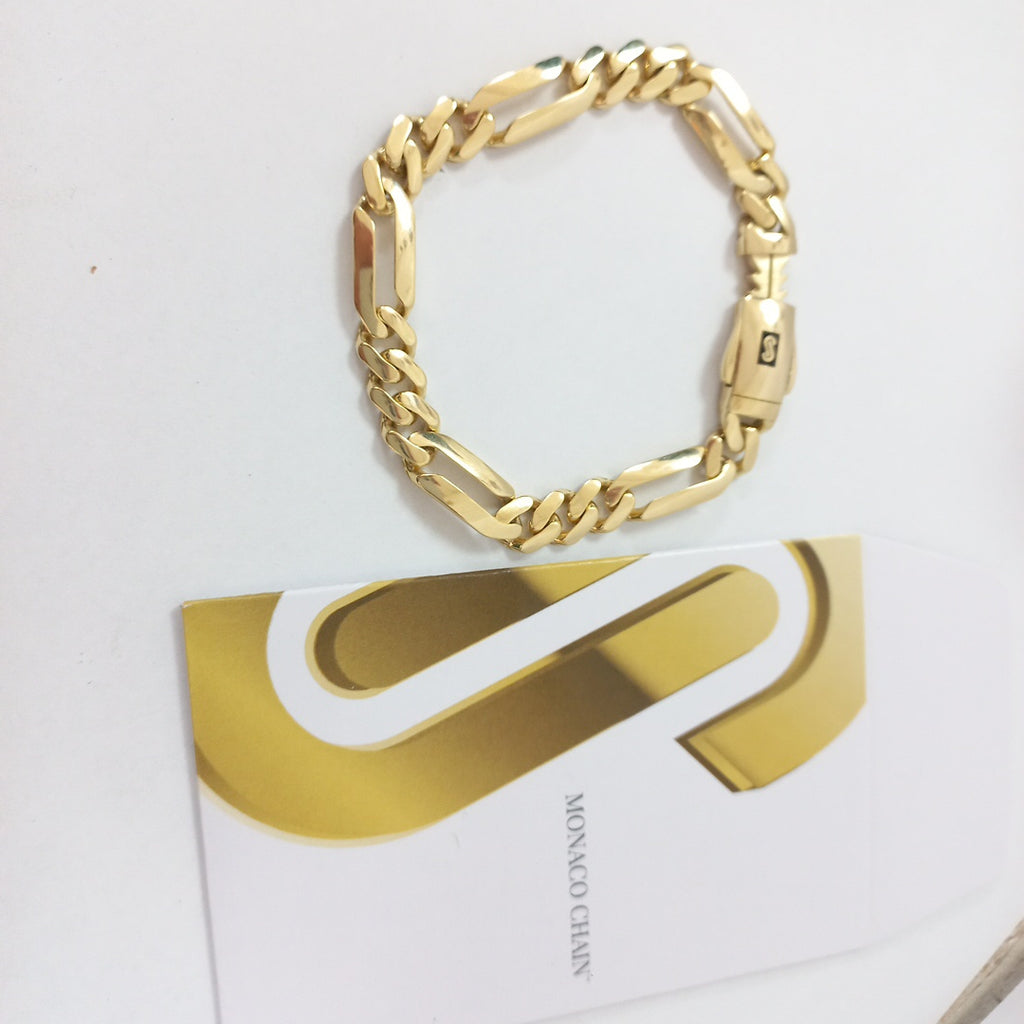 PULSERA MONACO ORO 14K 9.3 (NUEVO)