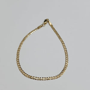 PULSERA TEJIDO BARBADA 14K 18 CM 2 GR (NUEVO)