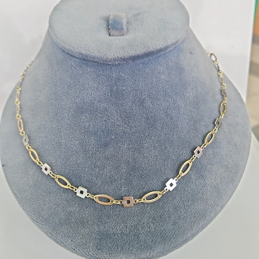 GARGANTILLA ORO, ORO COMBINADO 14 K 7.1 GRMS (SEMINUEVO)