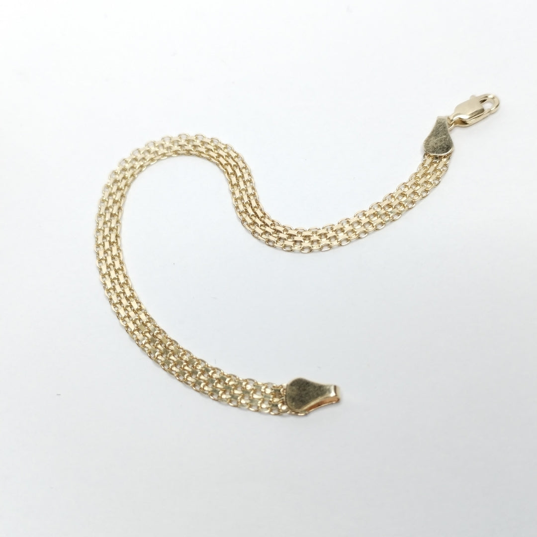 PULSERA ESPECIAL 14K 18 CM 4.6 GR (NUEVO)