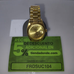 RELOJ CAJA Y PULSO ORO ORO 18 K 118.2 GRMS (SEMINUEVO)