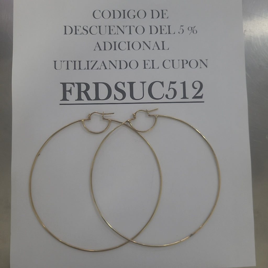 ARRACADAS PAR ORO 14 K 19,90 GRMS (SEMINUEVO)