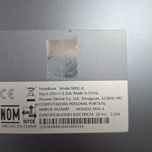 LAPTOP HUAWEI MATEBOOK D14 MDG-X (2023) 1 TB SSD 16 GB RAM (SEMINUEVO)