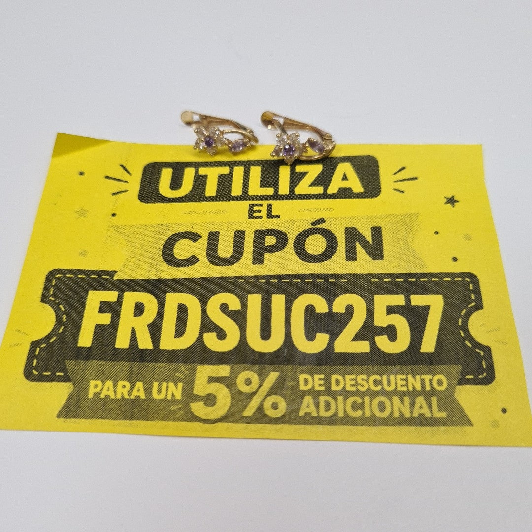ARETES PAR ORO 10 K 1.5 GRMS (SEMINUEVO)