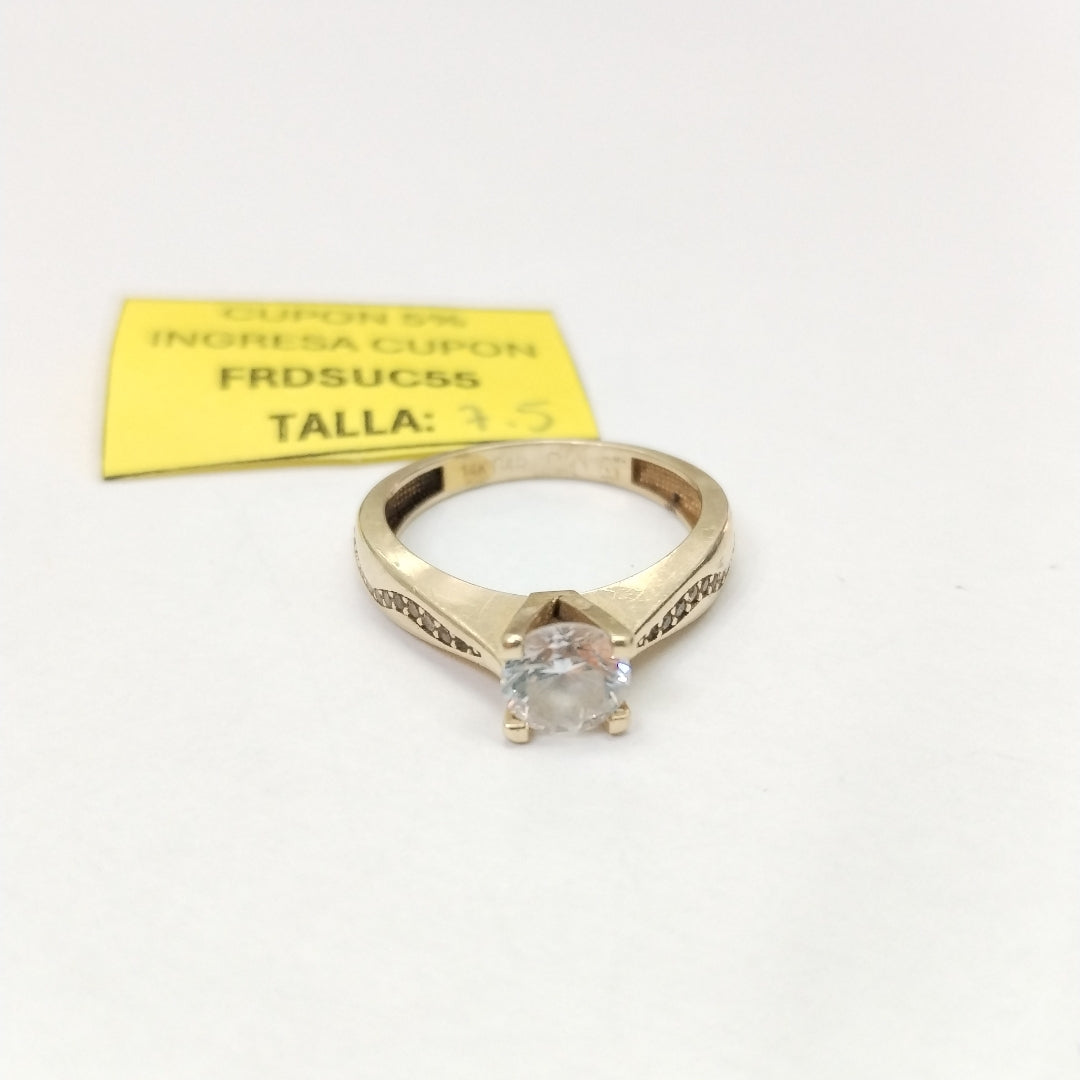 SOLITARIO ORO 14 K 3.6 GRMS (SEMINUEVO)