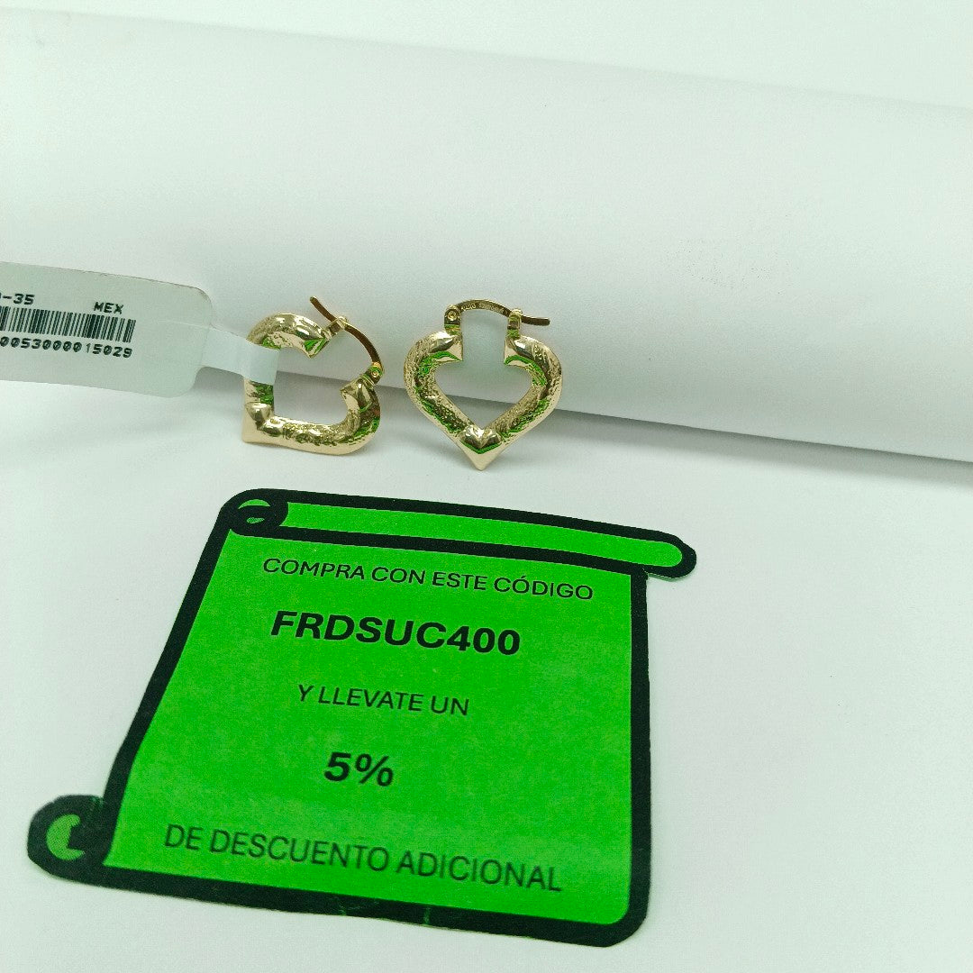 ARETES ARRACADAS 14K 1.7 GR (NUEVO)