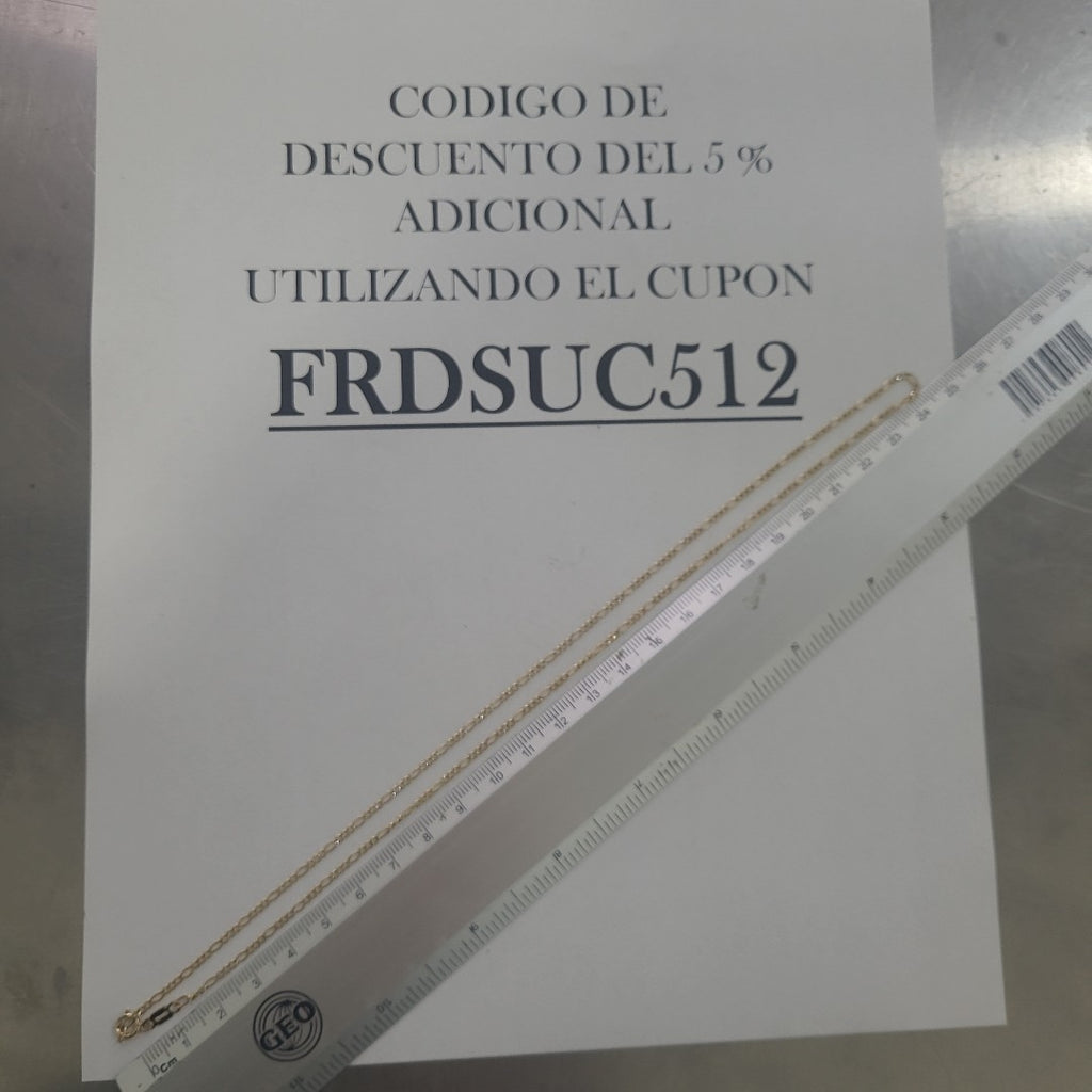 CADENA ORO 14 K 2.1 GRMS (SEMINUEVO)