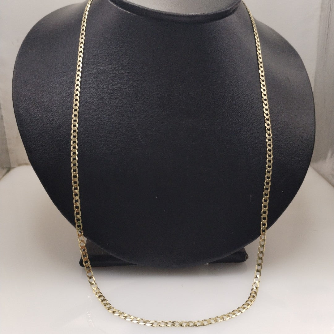 CADENA TEJIDO BARBADA 14K 60 CM 8.9 GR (NUEVO)
