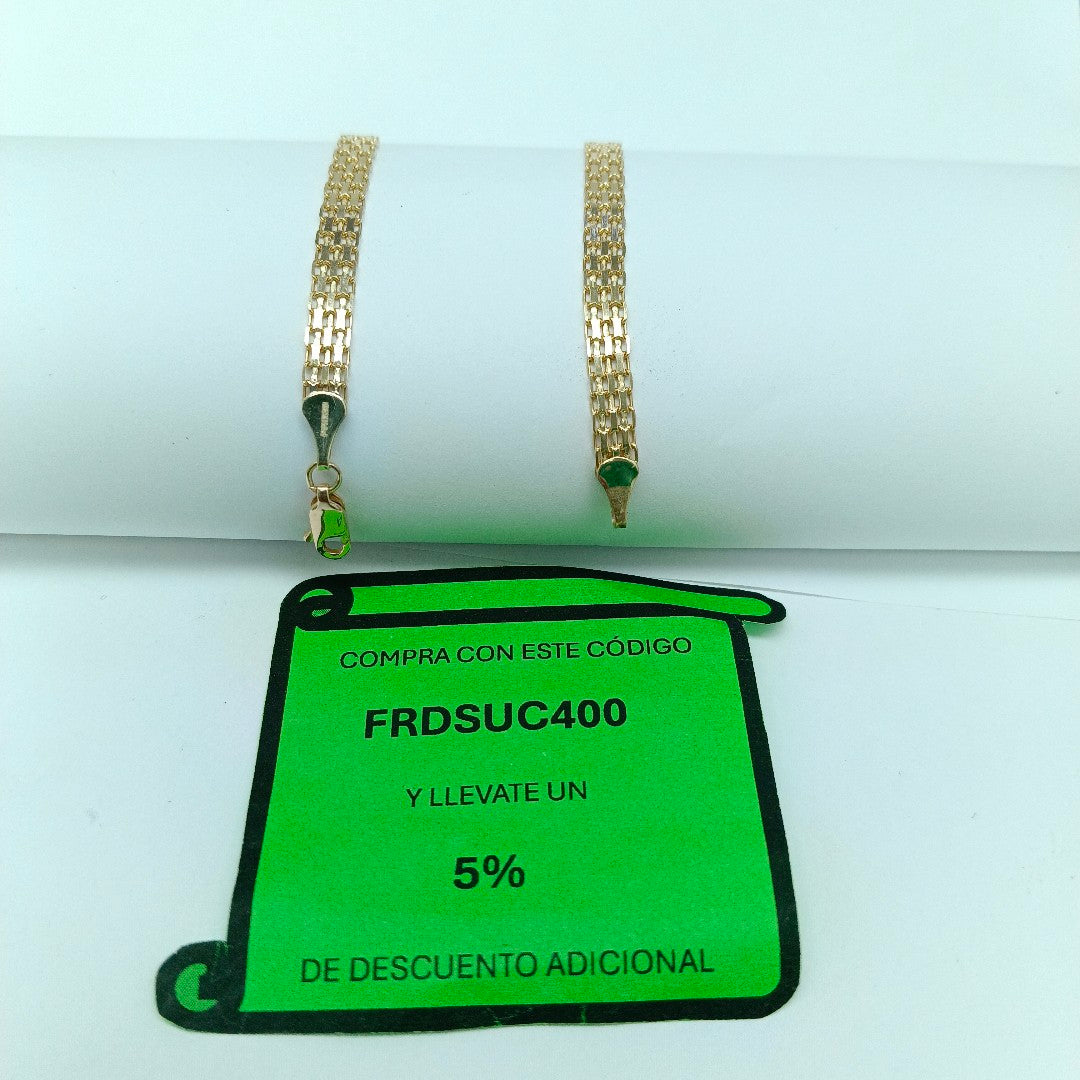 PULSERA ESPECIAL 10K 21 CM 4.4 GR (NUEVO)