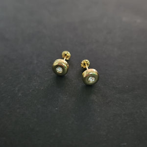 BROQUELES BROQUEL C CIRCONIA 14K 0.27 GR (NUEVO)
