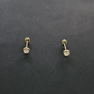 BROQUELES BROQUEL C CIRCONIA 14K 0.1501 GR (NUEVO)