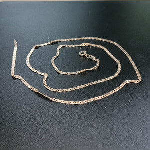 CADENA TEJIDO ESPEJO PLATA .925 60 CM 4.3 GR (NUEVO)