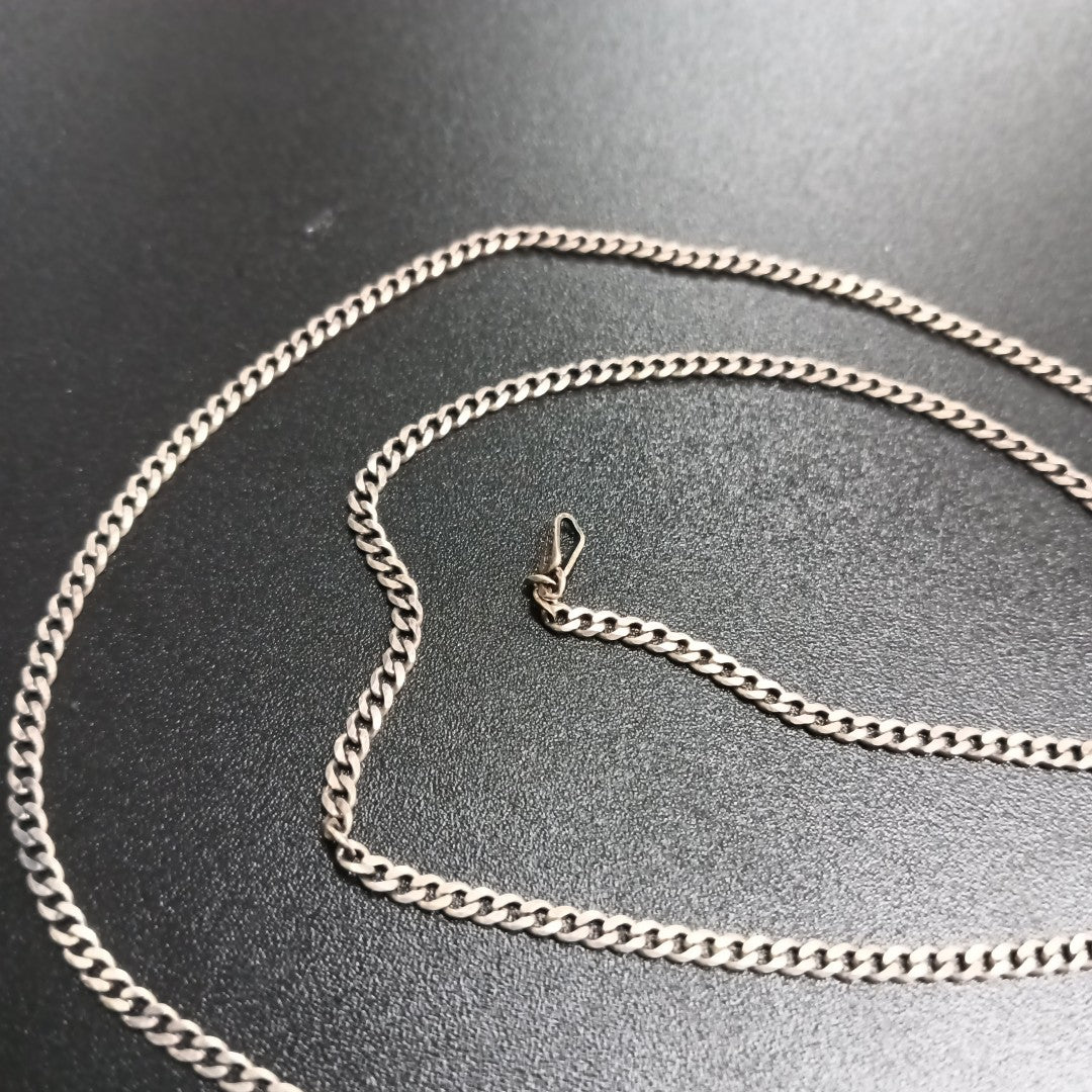 CADENA TEJIDO BARBADO PLATA .925 60 CM 5.6 GR (NUEVO)