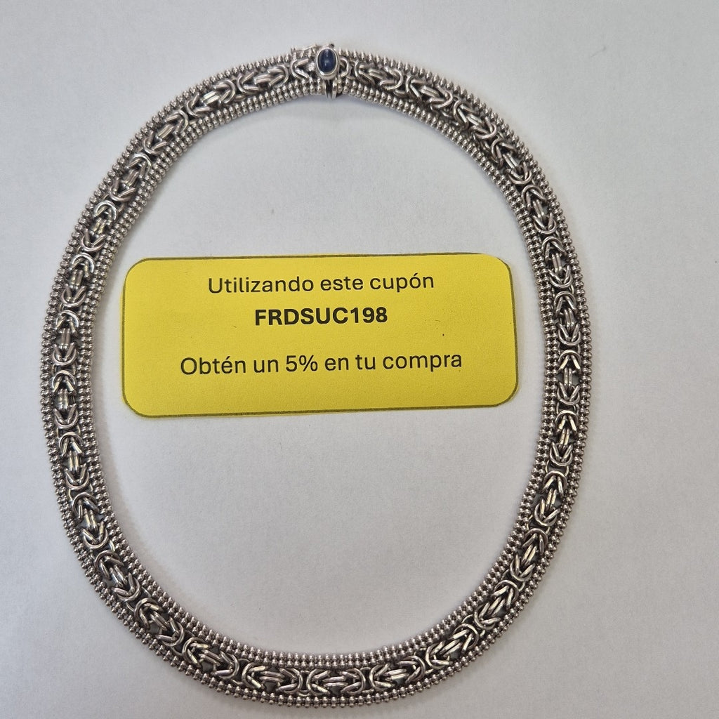 GARGANTILLA ORO BLANCO 14 K 48,30 GRMS (SEMINUEVO)