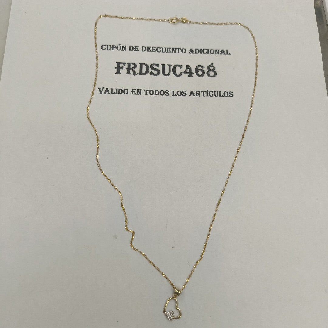 CADENA, DIJE ORO 10 K 1.6 GRMS (SEMINUEVO)