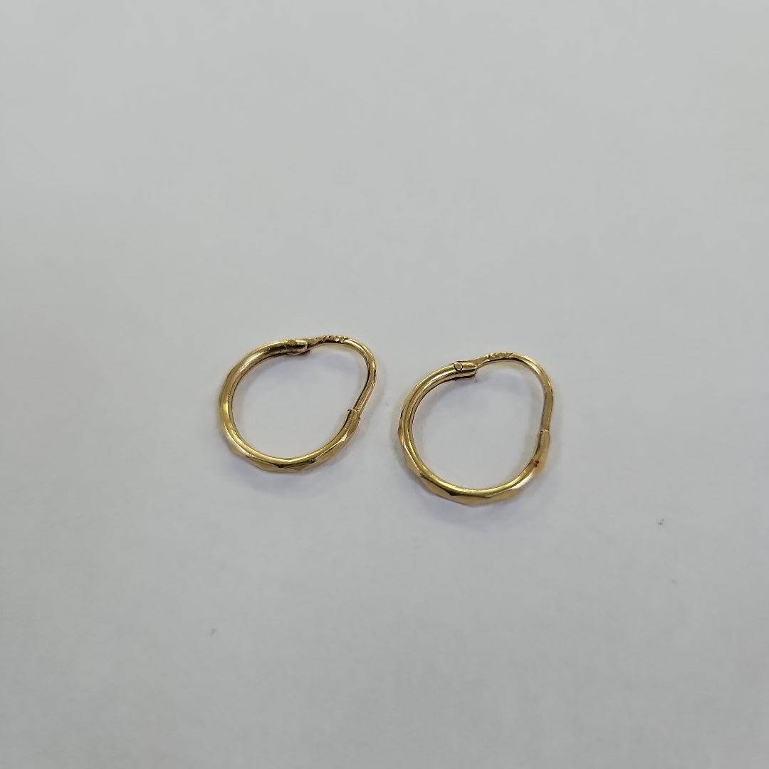 ARRACADAS PAR ORO 14 K 0.9 GRMS (SEMINUEVO)