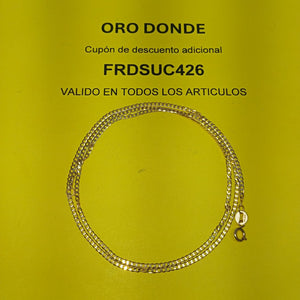 CADENAS BARBADA AMARILLA ORO 14K 1.9 (NUEVO)